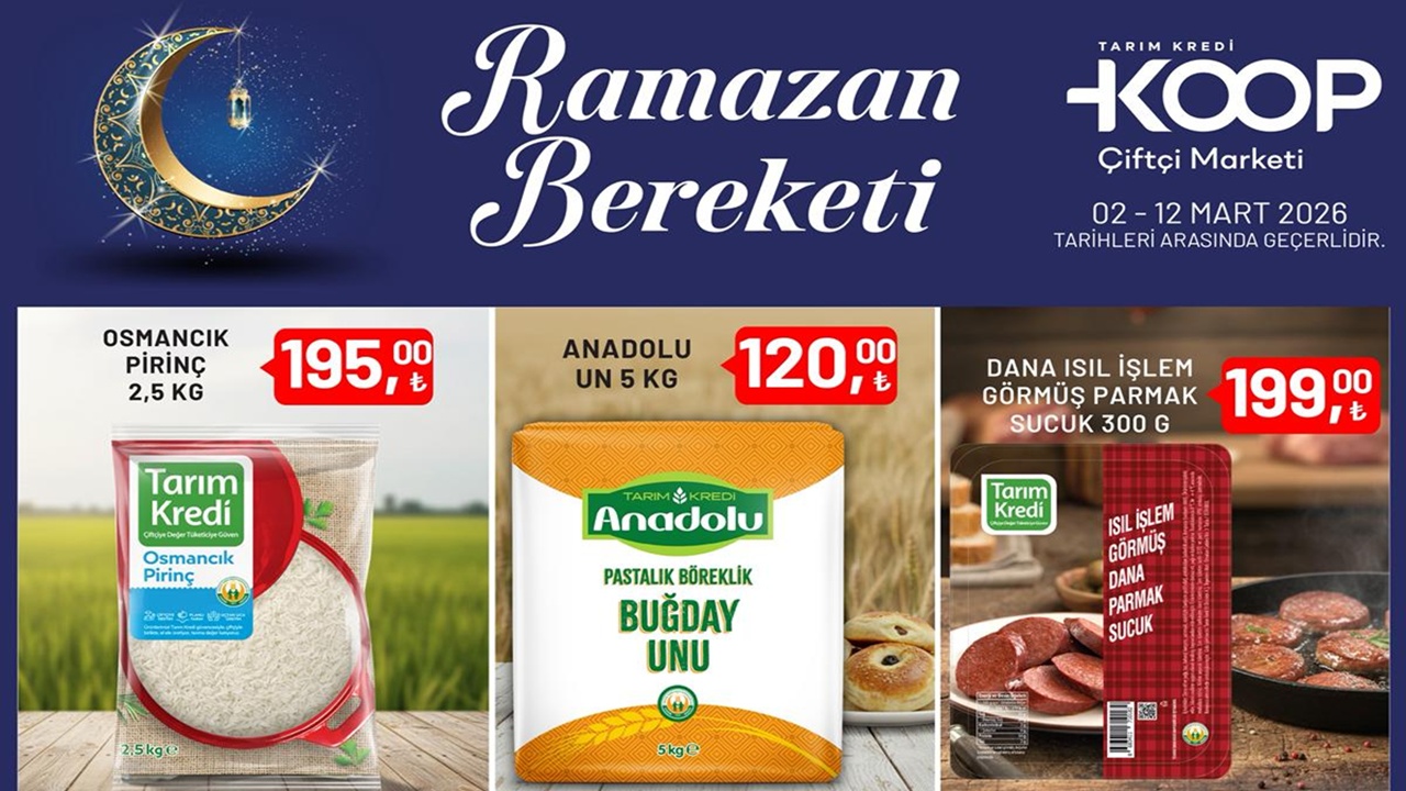 12 Mart’a Kadar Geçerli! Tarım Kredi KOOP’ta Pirinç, Un, Et ve Tavuk Fiyatları Dibe Çekildi!